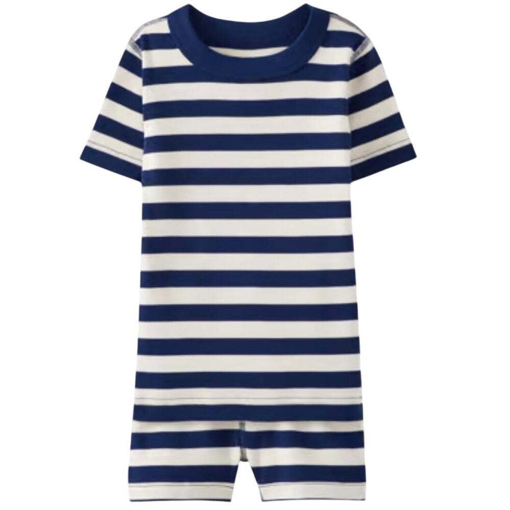 Hanna Andersson Kids Short John Pajama Set size 120 or 6/7
